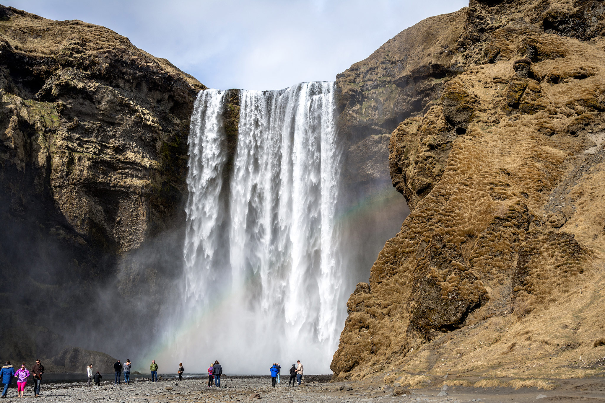 Skogafoss, Eyvindarholar